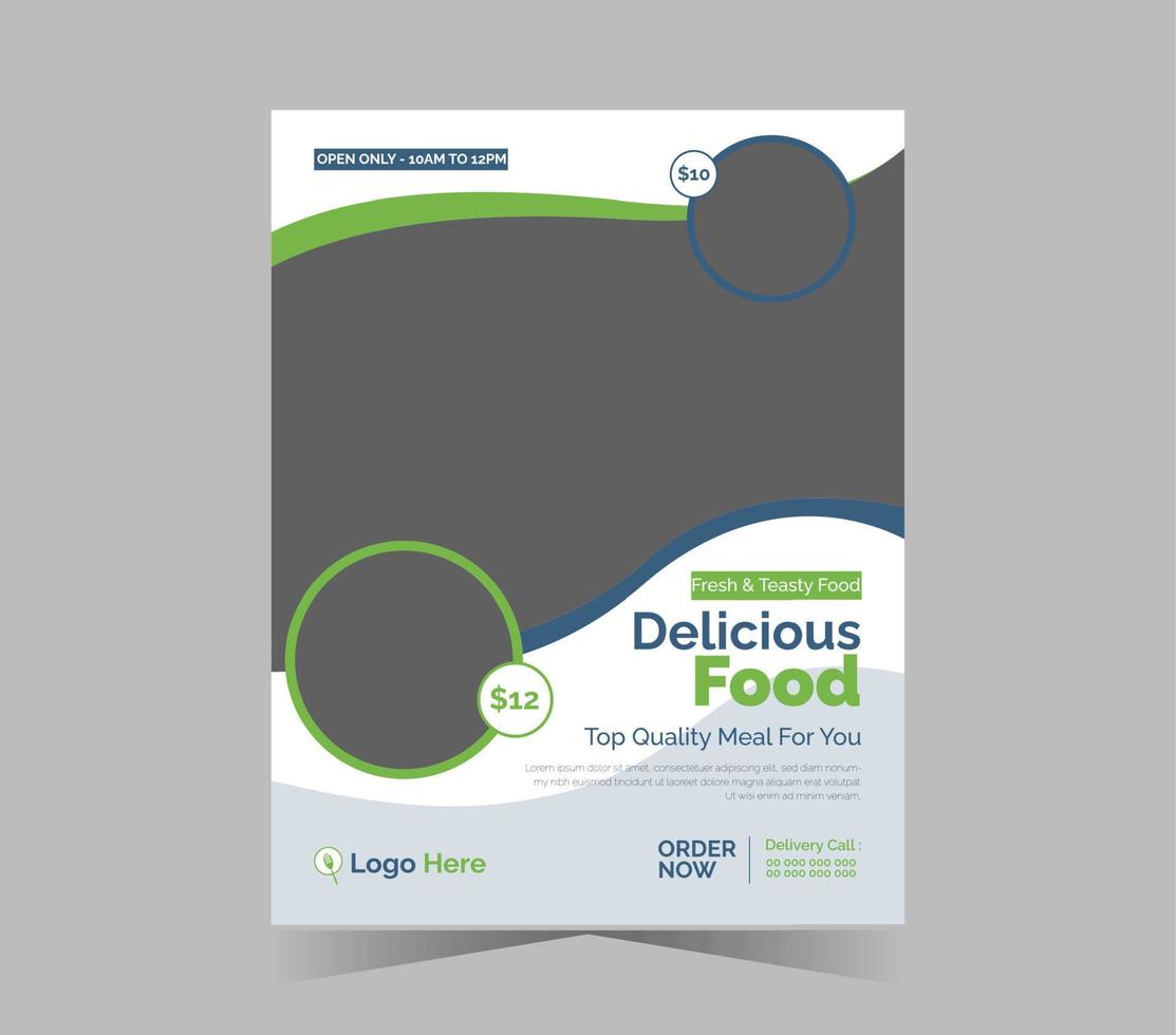 Delicious Food Flyer vector