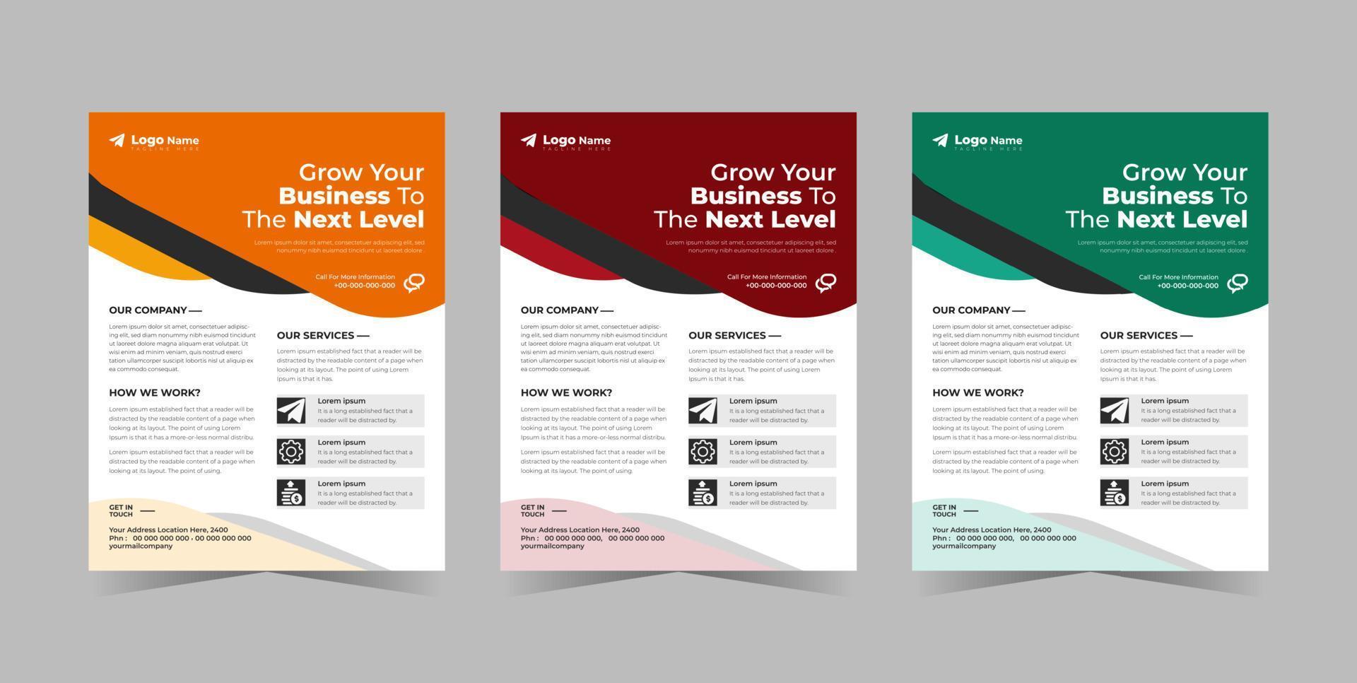 Professional Medical Flyer vector