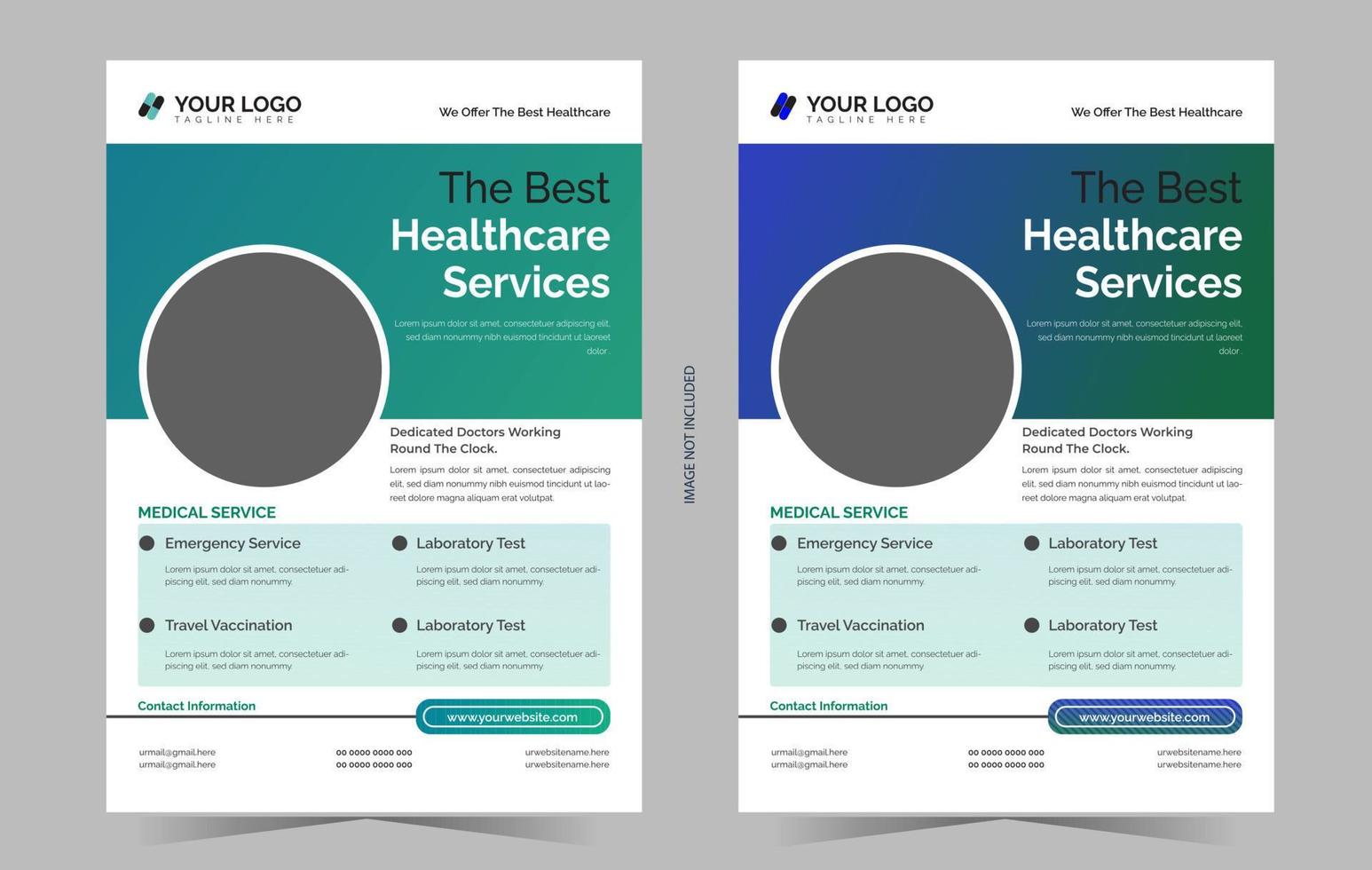 Professional Medical Flyer vector