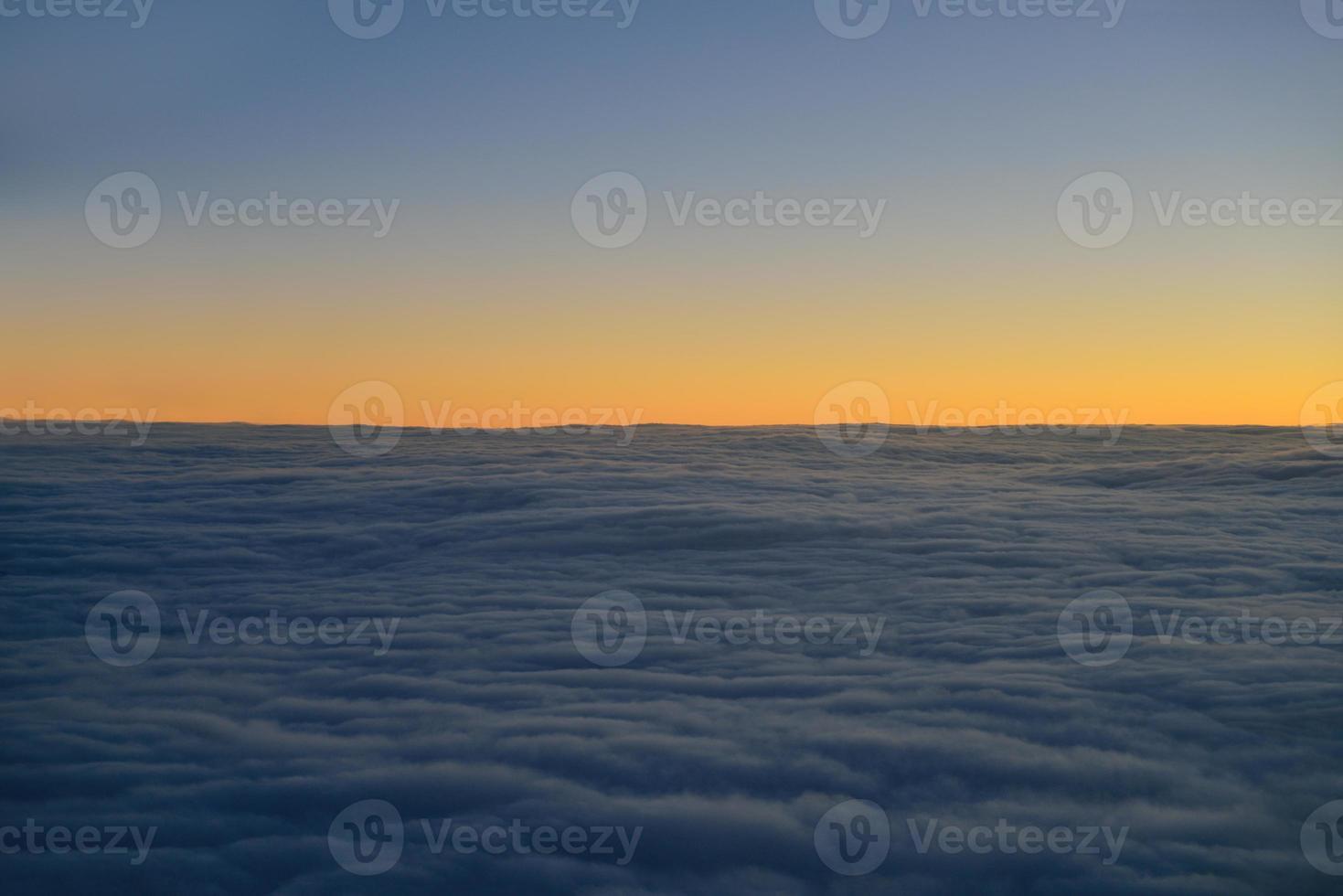 clouds on sunset photo