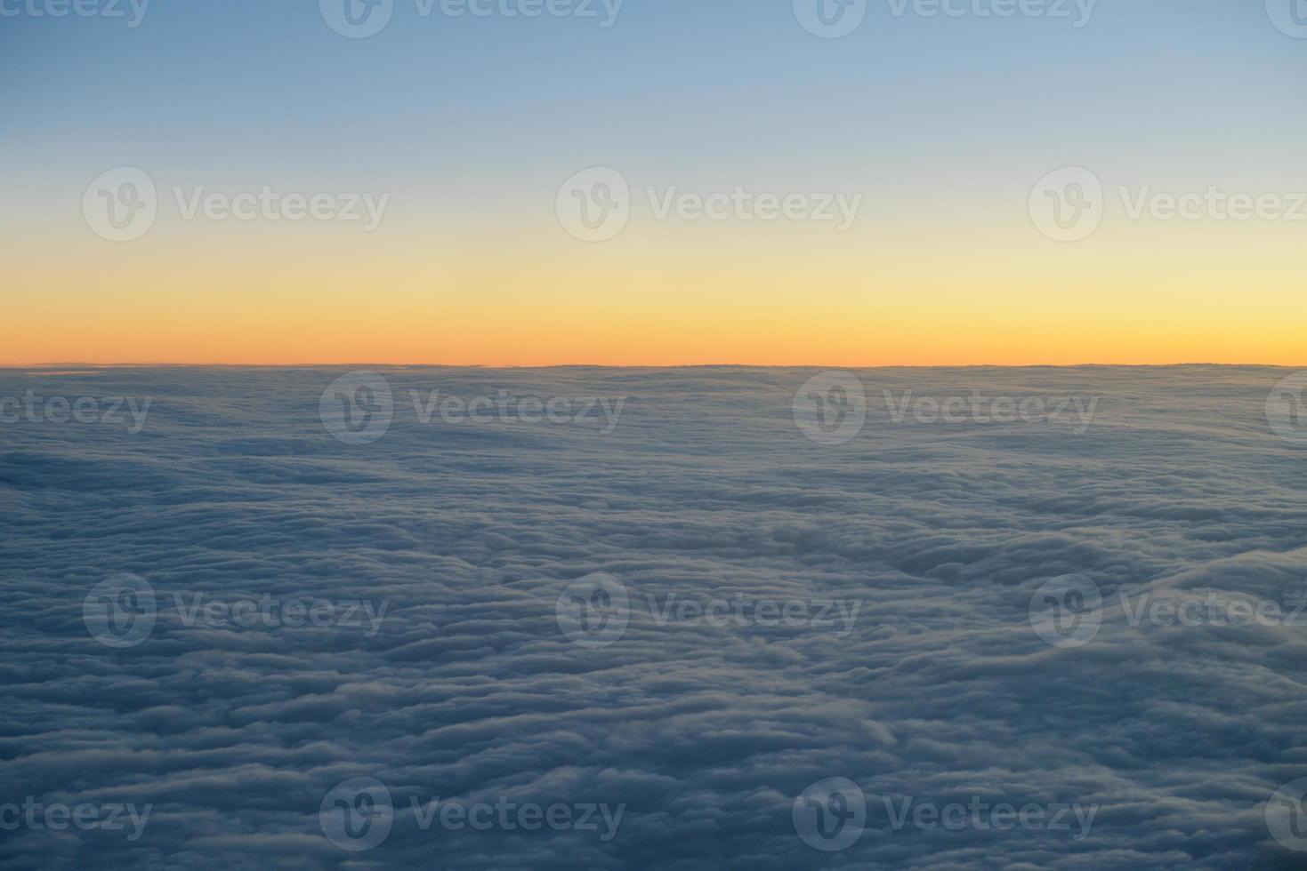 clouds on sunset photo