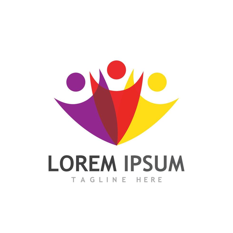 Community logos, community networks, and people check. Logos for teams or groups, kindergartens, and companies. vector