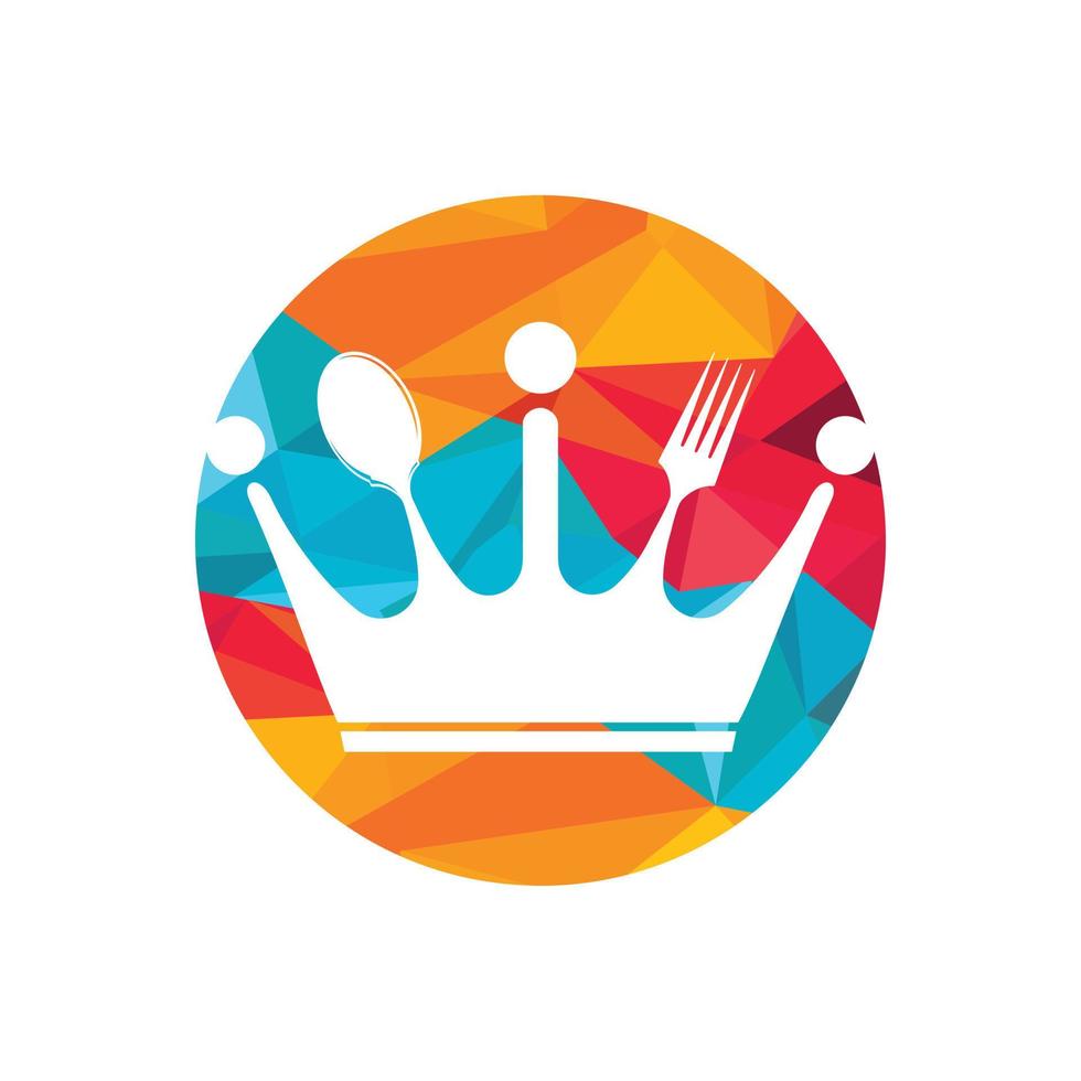 diseño del logotipo del vector del reino alimentario.