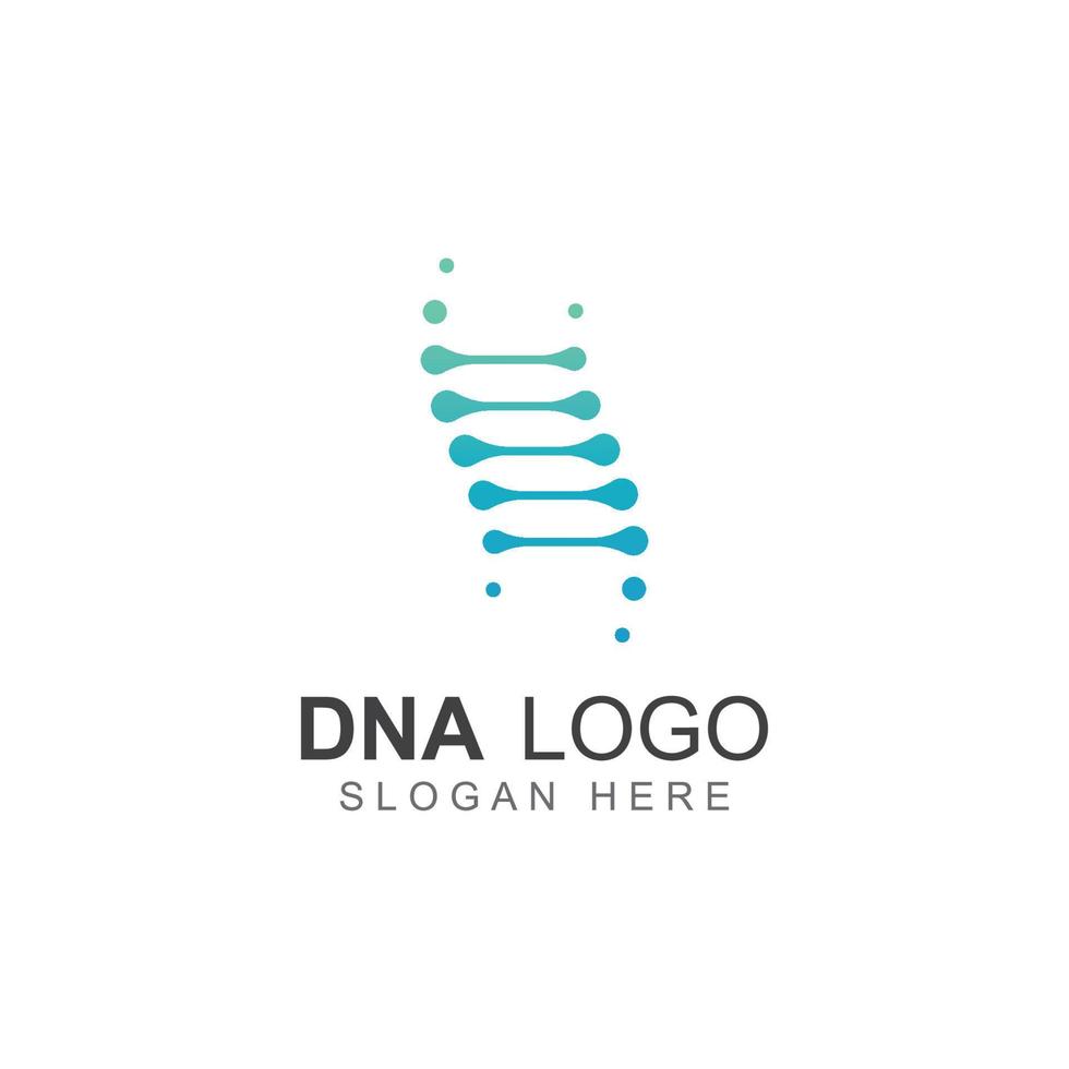 DNA vector logo. Modern medical logo, with vector illustration template design