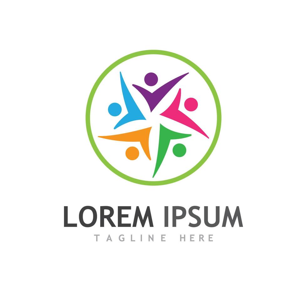 community icon logo vector template