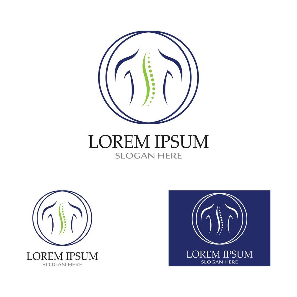 Spine diagnostics symbol vector
