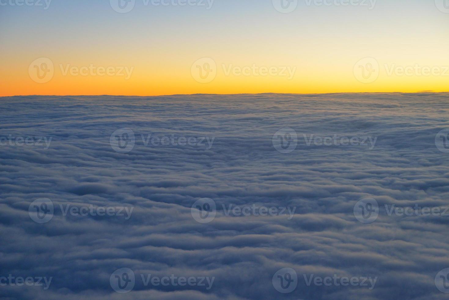 clouds on sunset photo