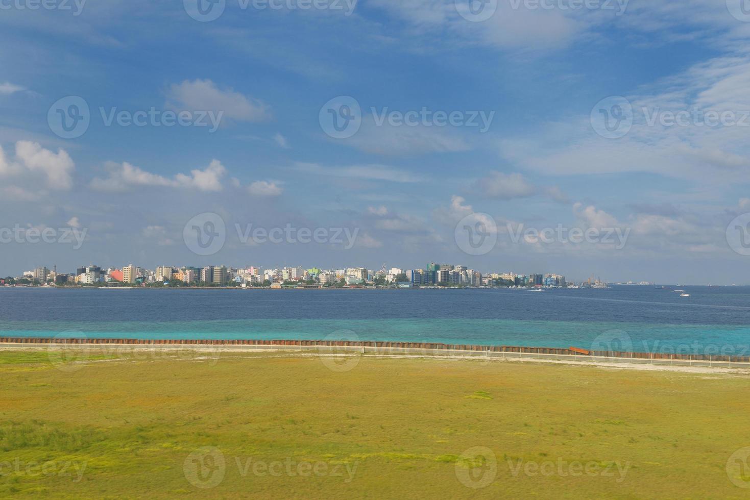 Male city skyline photo