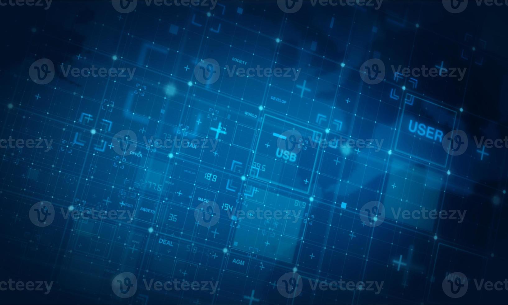 Digital technology grid abstract background 10758136 Stock Photo at ...