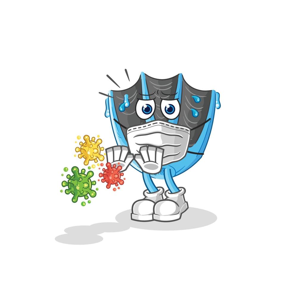 swimming fin cartoon vector