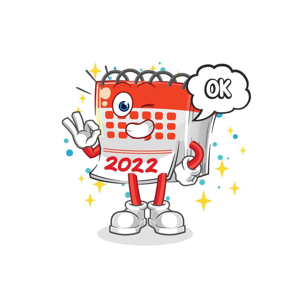 calendar mascot vector