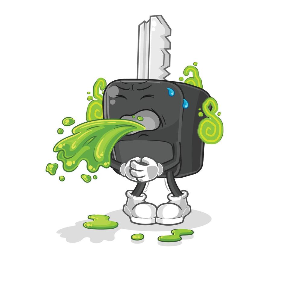 car key cartoon vector