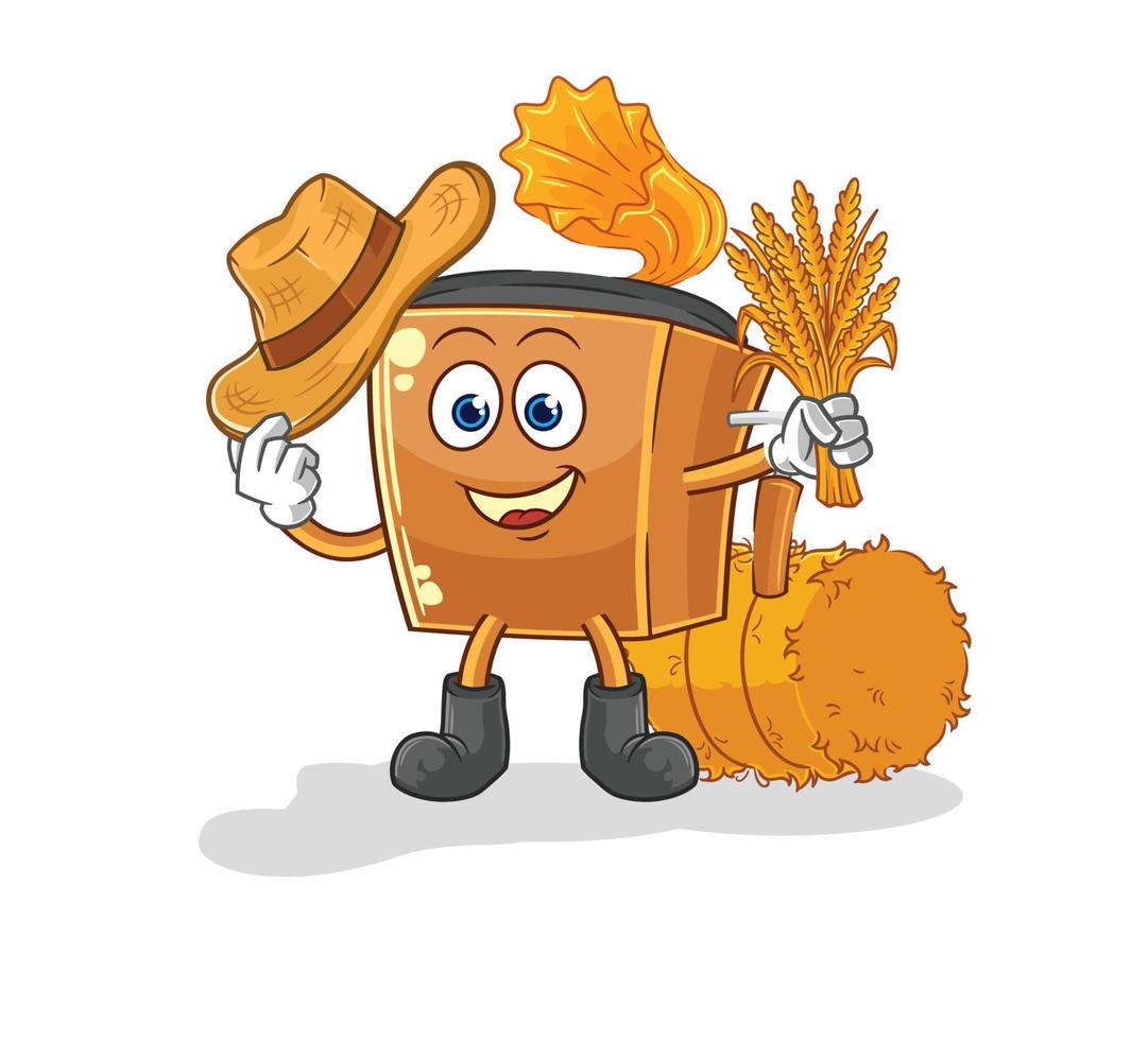 record player mascot vector