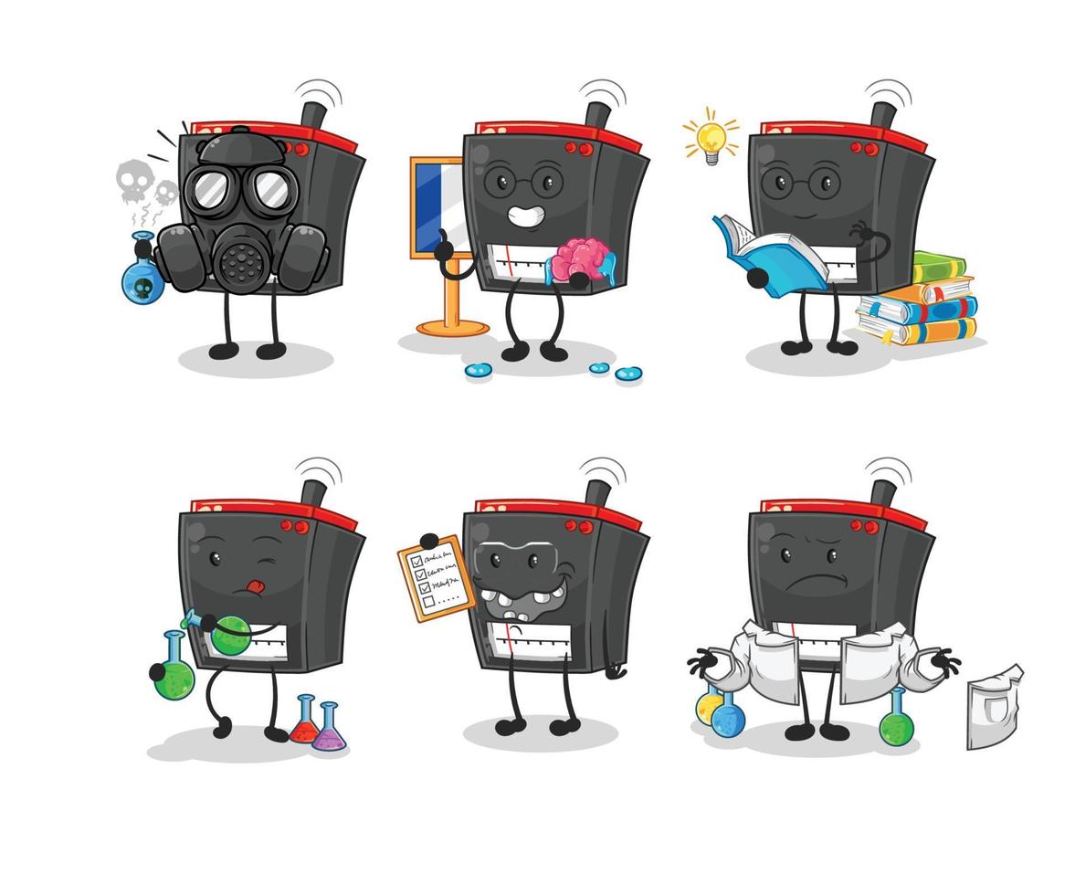 radio cartoon character vector