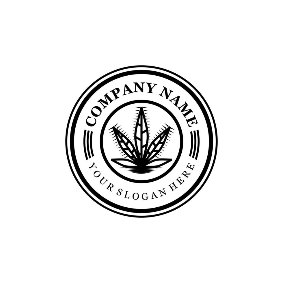 cbd vintage logo vector moderno simple elegante