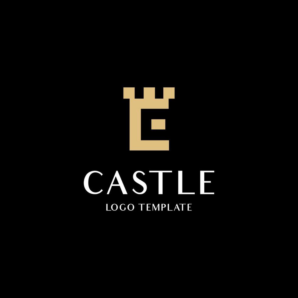 Castle Logo Vector Simple Modern Business