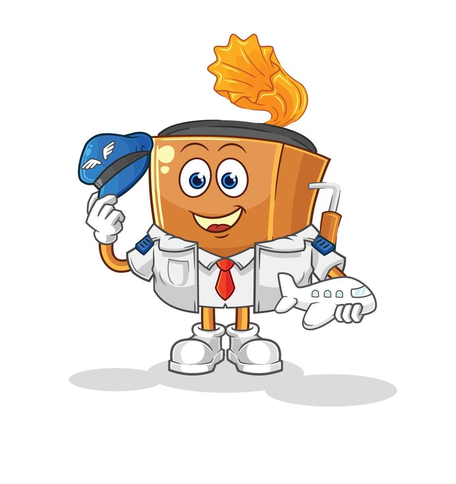 record player mascot vector