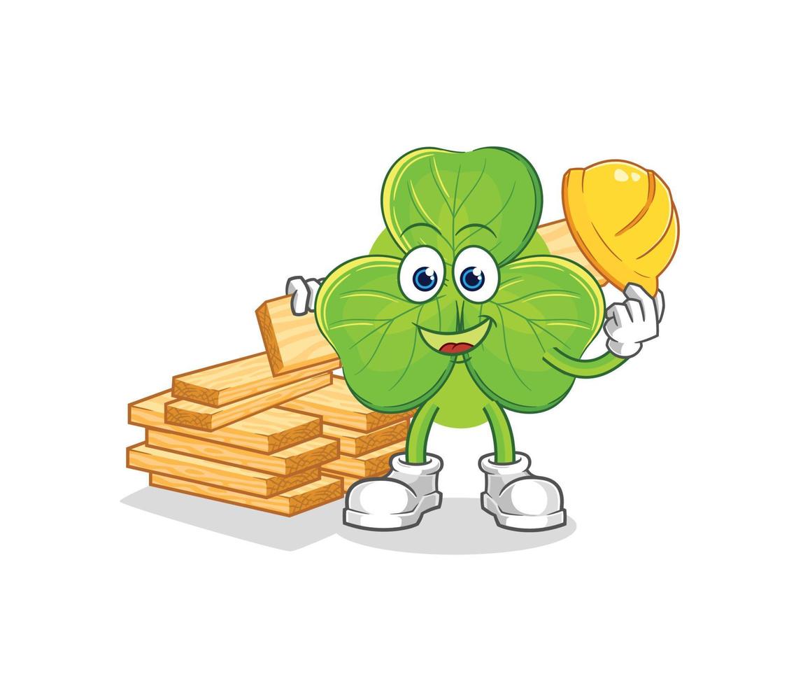 clover cartoon character vector