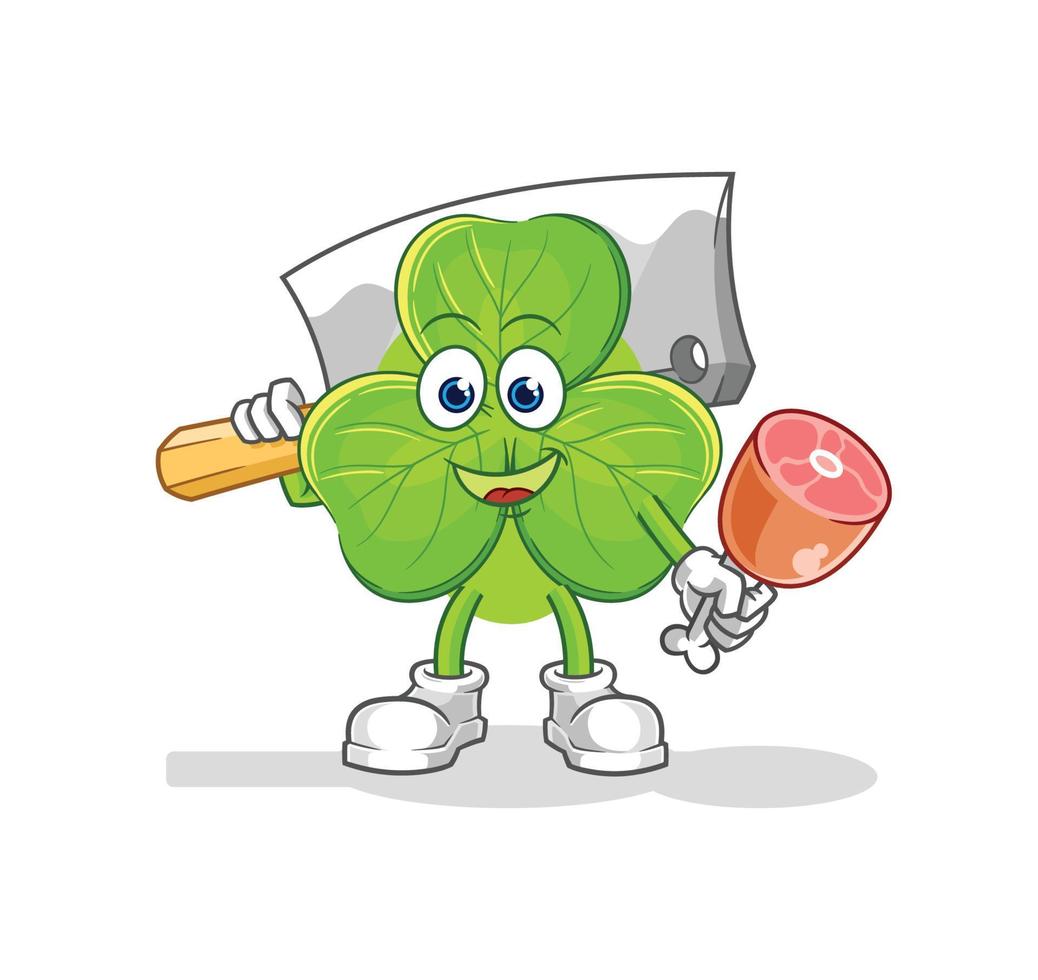 clover cartoon character vector