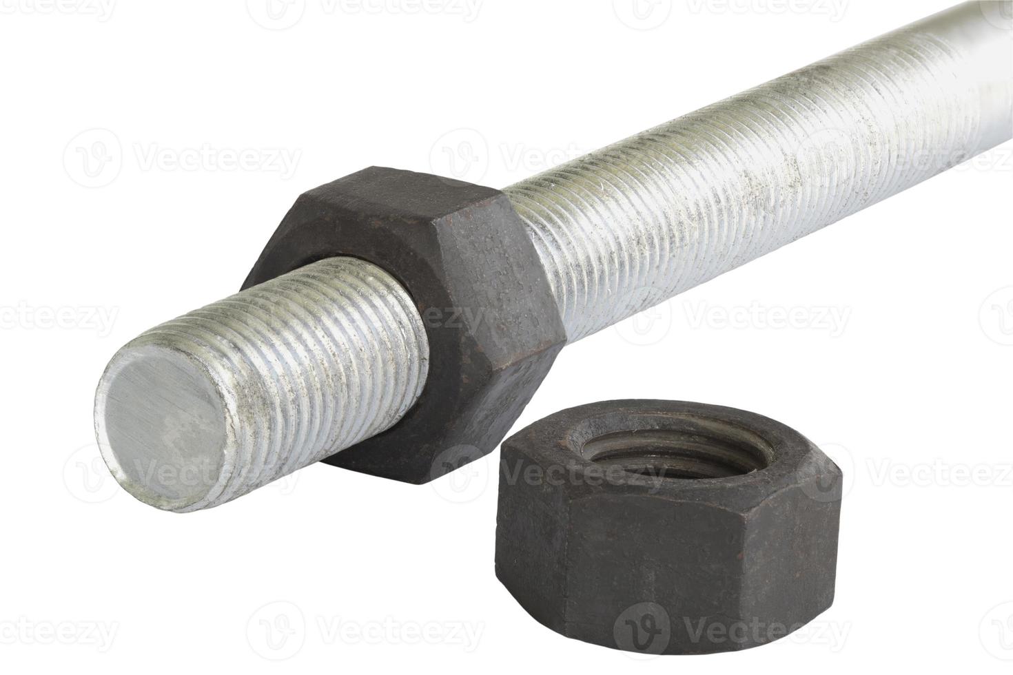 Threaded rods, industrial use photo