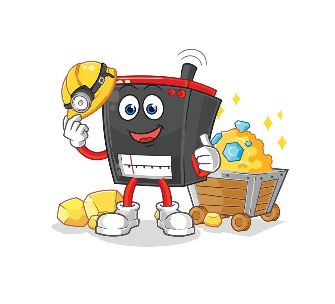 radio cute cartoon vector
