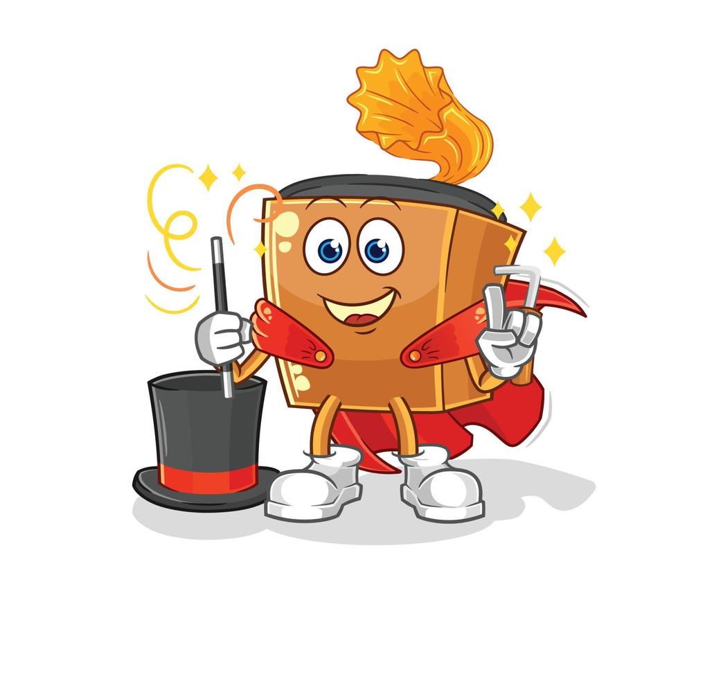 record player mascot vector