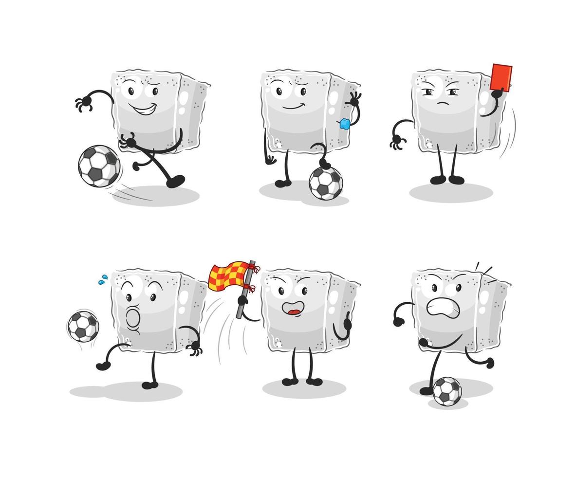 sugar cube cartoon vector