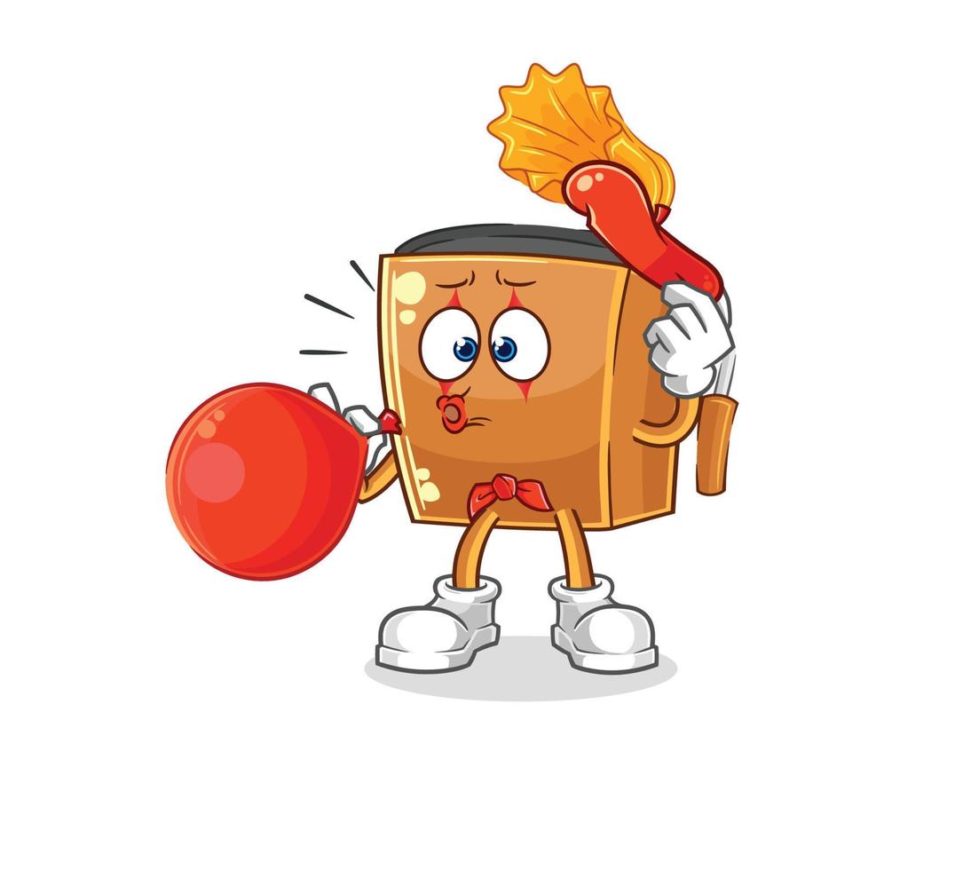 record player mascot vector