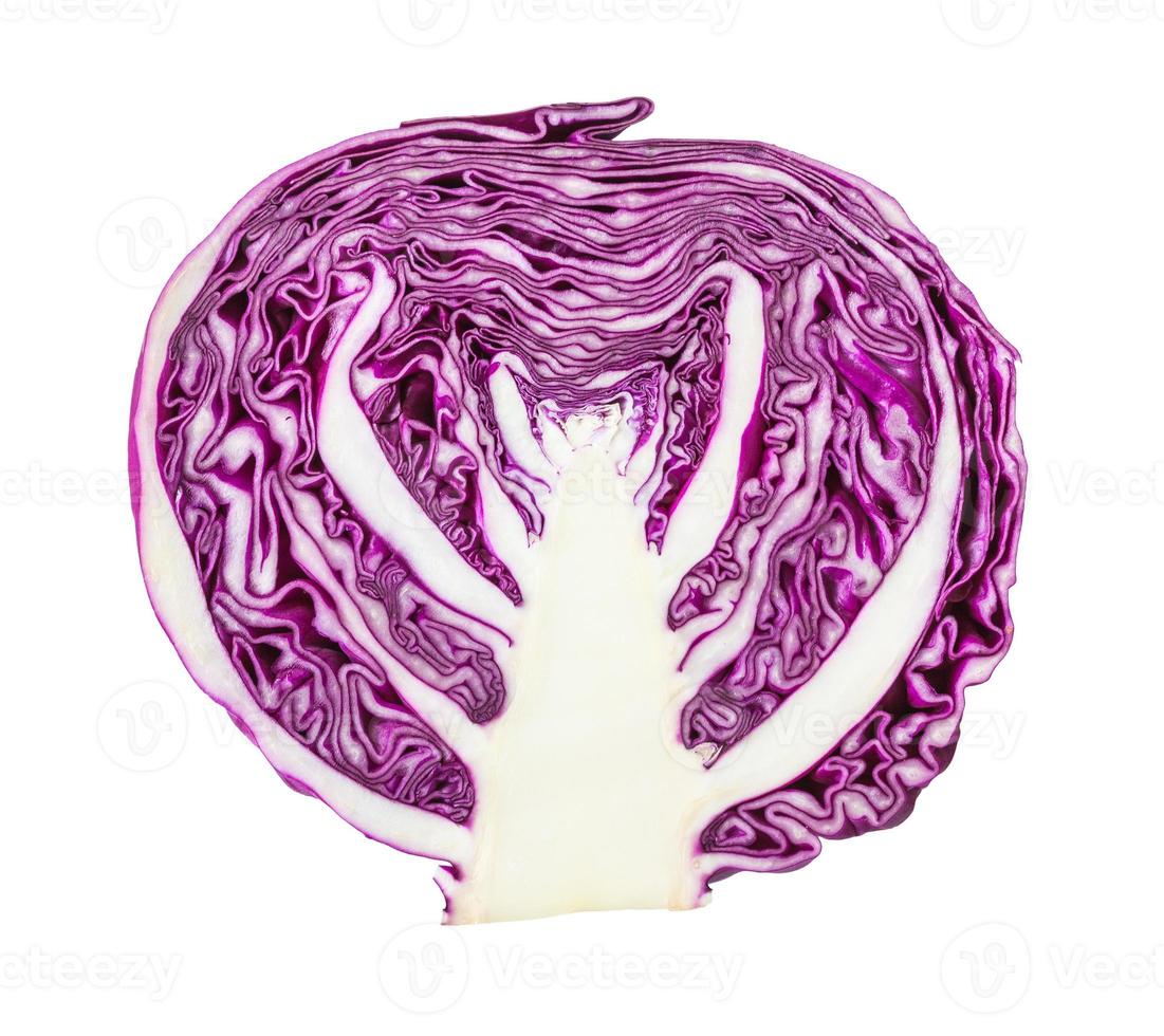 cross-section of red cabbage cabbagehead photo