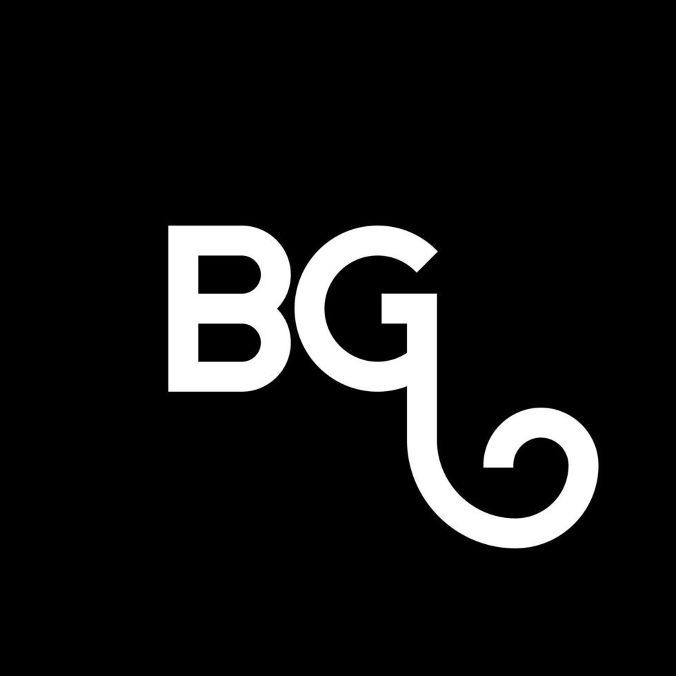 BG letter logo design on black background. BG creative initials letter logo concept. bg letter design. BG white letter design on black background. B G, b g logo vector
