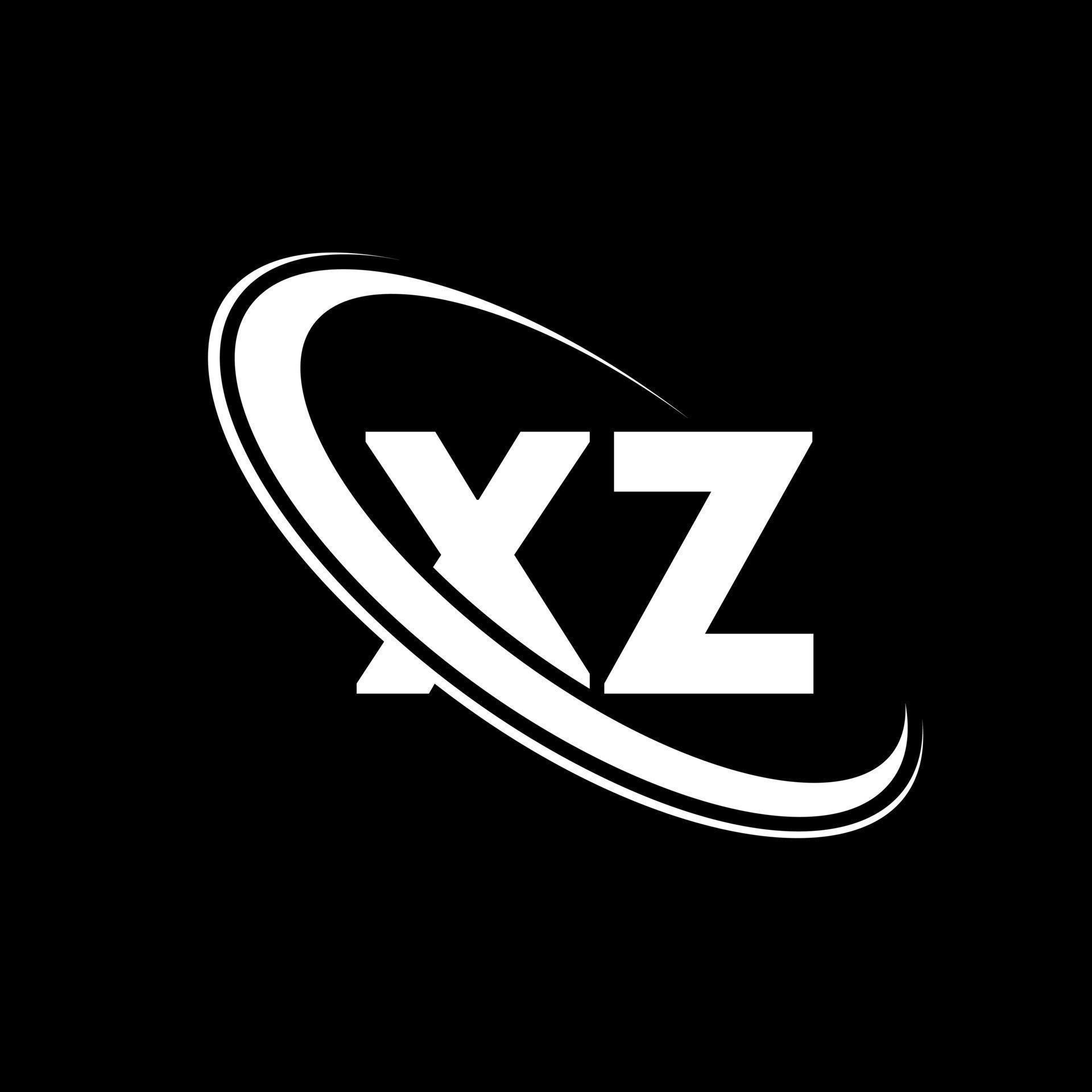 XZ logo. X Z design. White XZ letter. XZ letter logo design. Initial