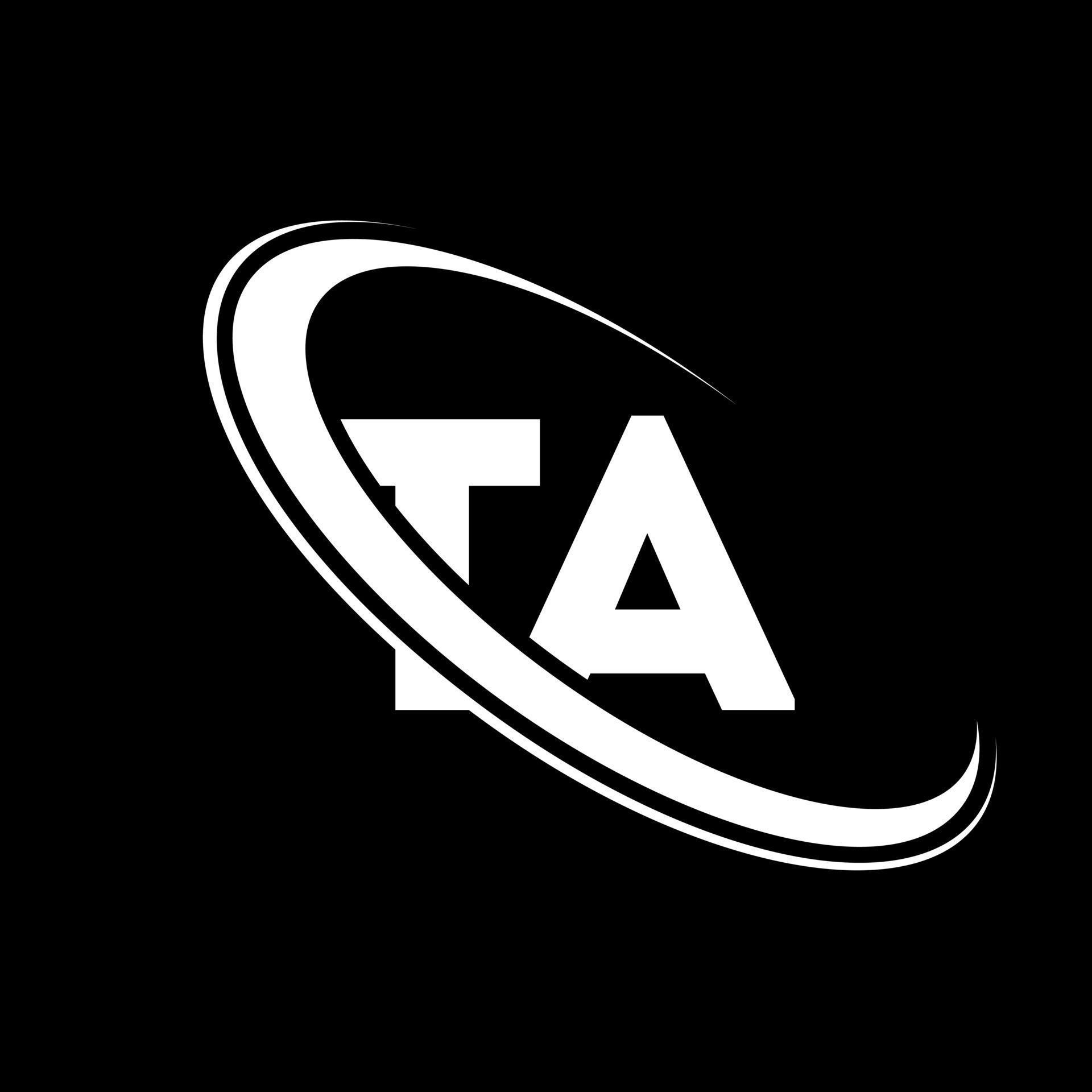 TA logo T A design White TA letter TA letter logo design Initial TA logo T A design White TA letter TA letter logo design Initial