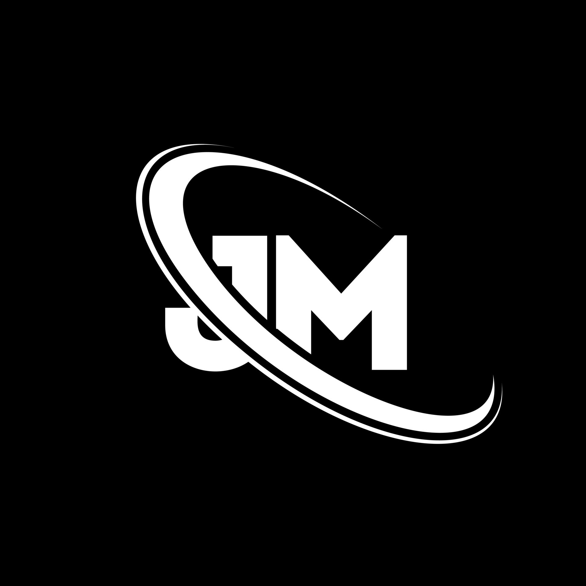 JM logo. J M design. White JM letter. JM letter logo design. Initial
