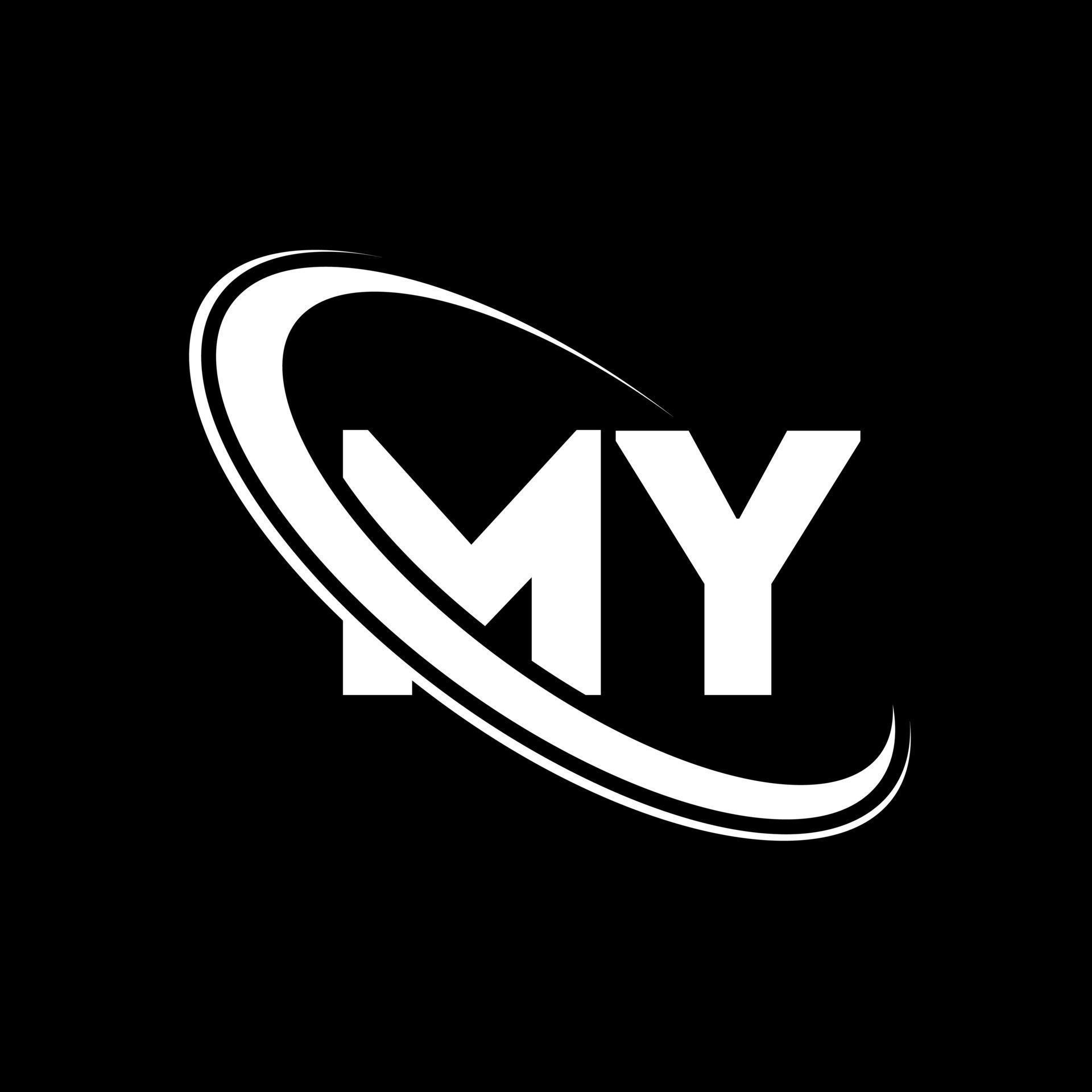 MY logo M Y design White MY letter MY letter logo design Initial