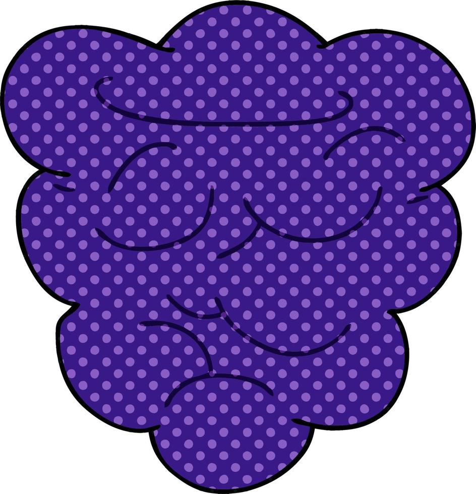 quirky comic book style cartoon berry vector