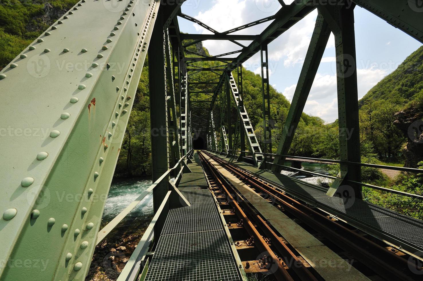 bridge river wild photo