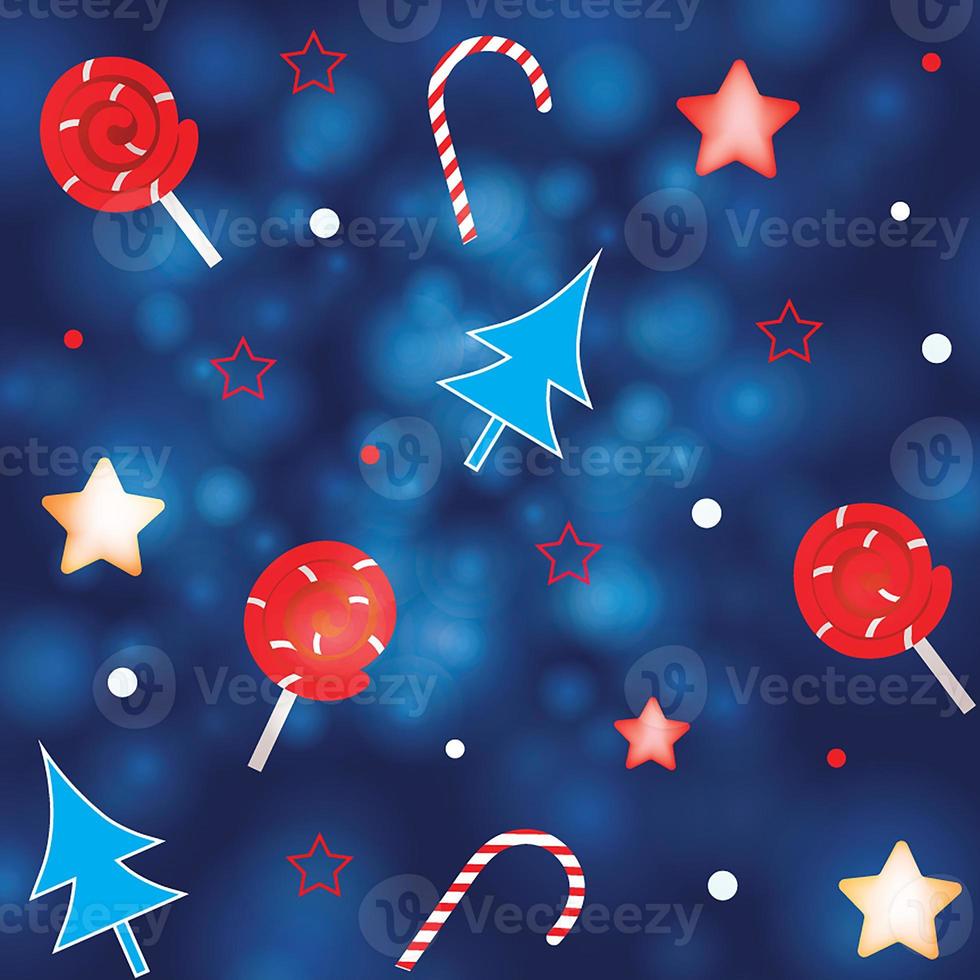 diseño de fondo de textura de celebración de navidad de patrones sin fisuras de navidad foto