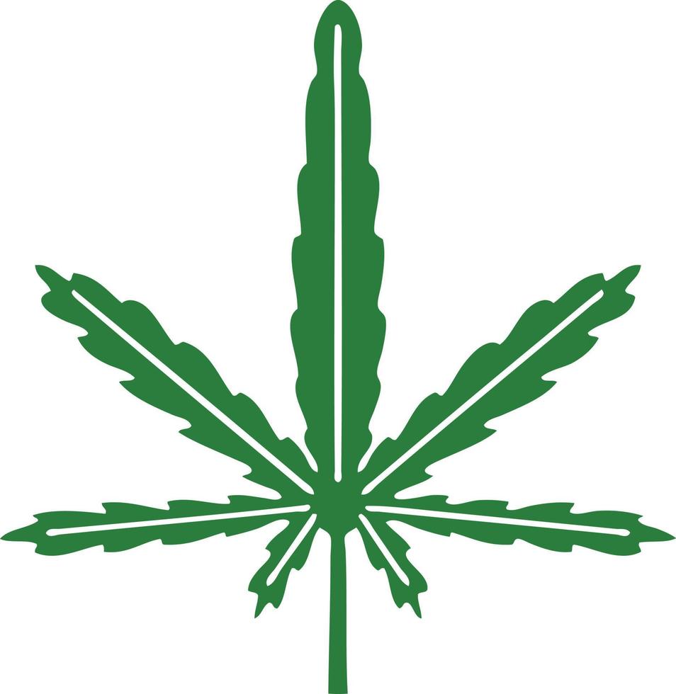 quirky hand drawn cartoon marijuana vector