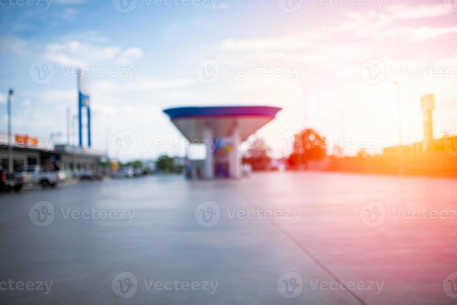 fuel pump or fuel station blurred picture photo