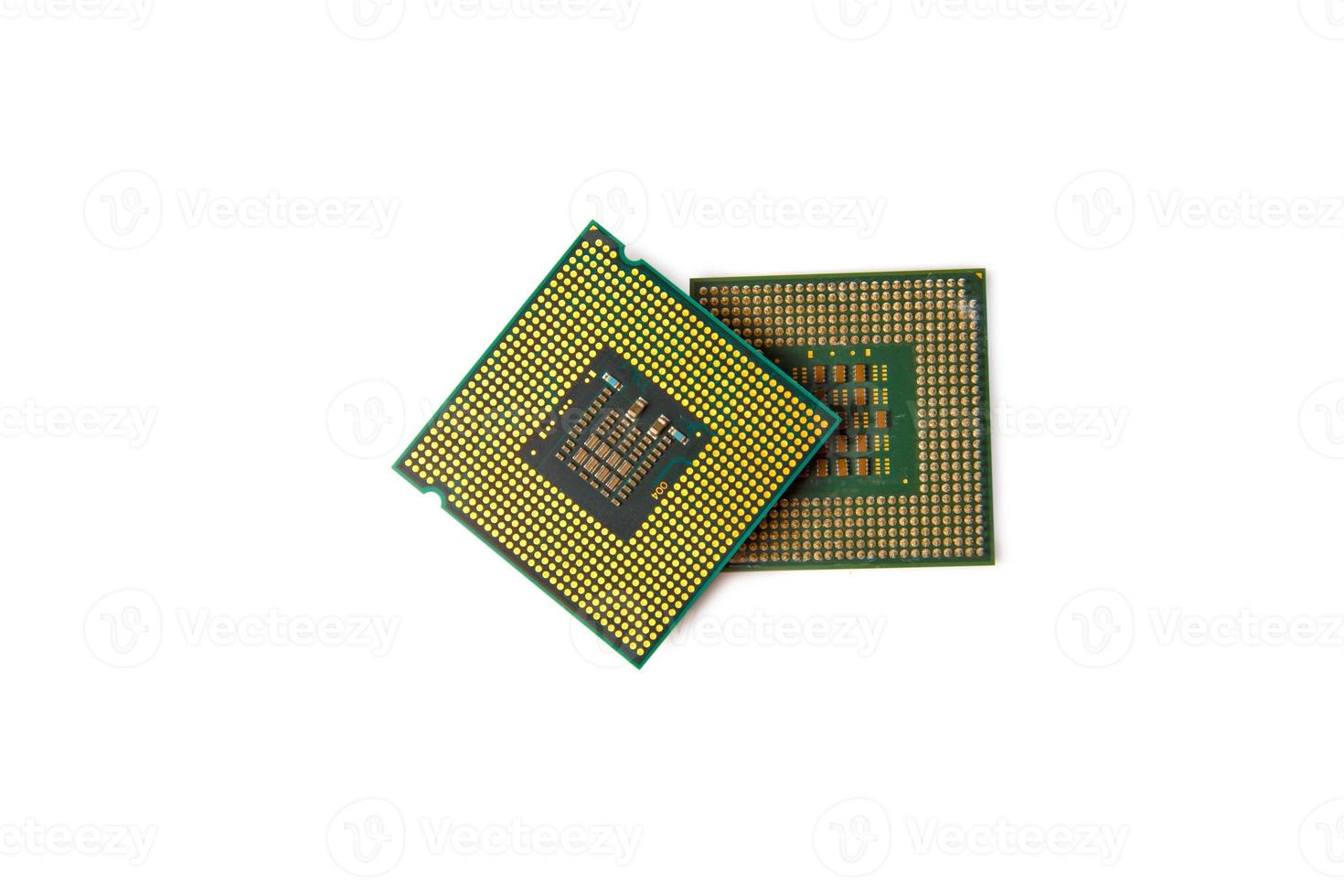 CPU on white background photo