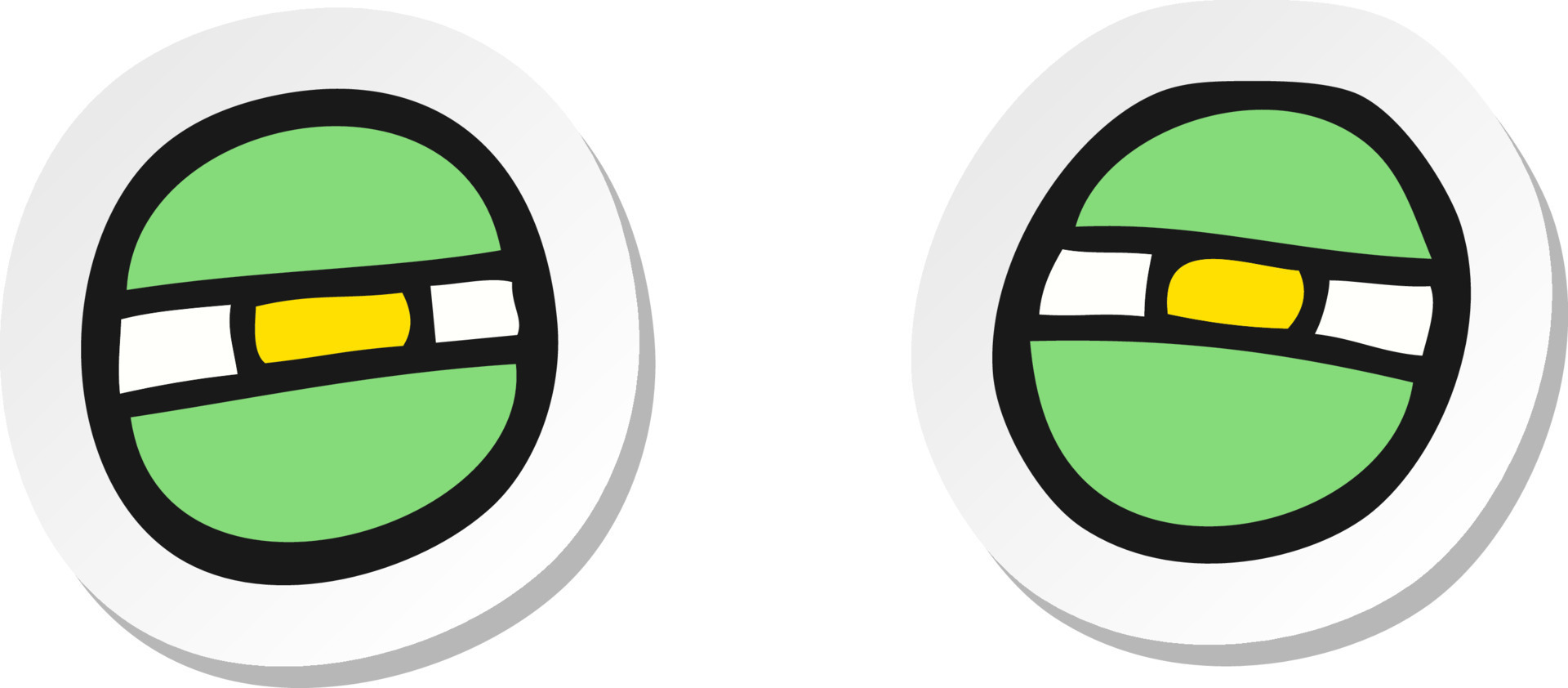 sticker of a cartoon narrowed alien eyes 10764889 Vector Art at Vecteezy sticker of a cartoon narrowed alien eyes 10764889 Vector Art at Vecteezy