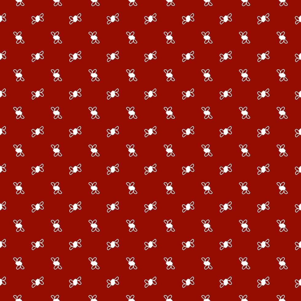 White candy on red background photo