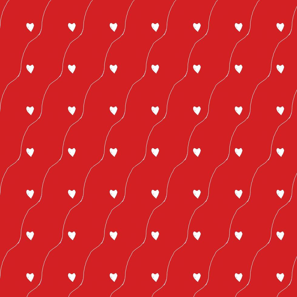 White heart on red background photo