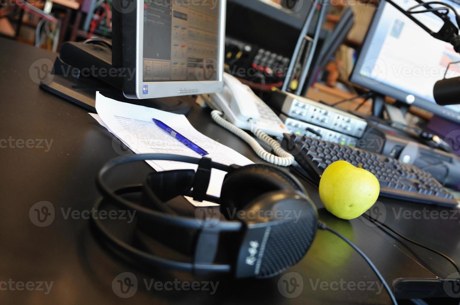 radio station microphone photo