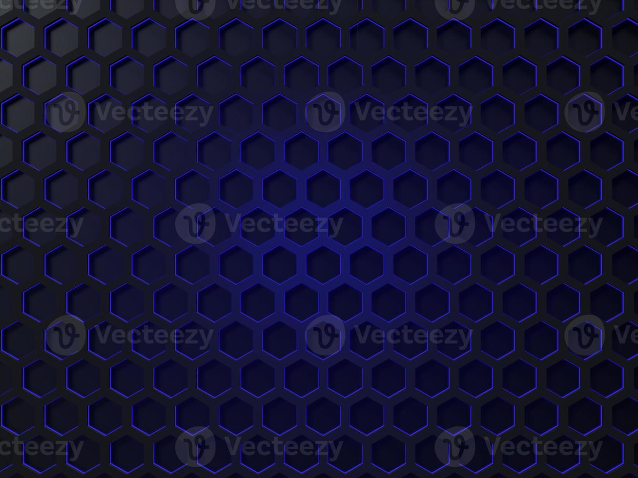 Black abstract background with  blue backlight, Grunge surface,Modern shape concept, 3d Rendering. photo