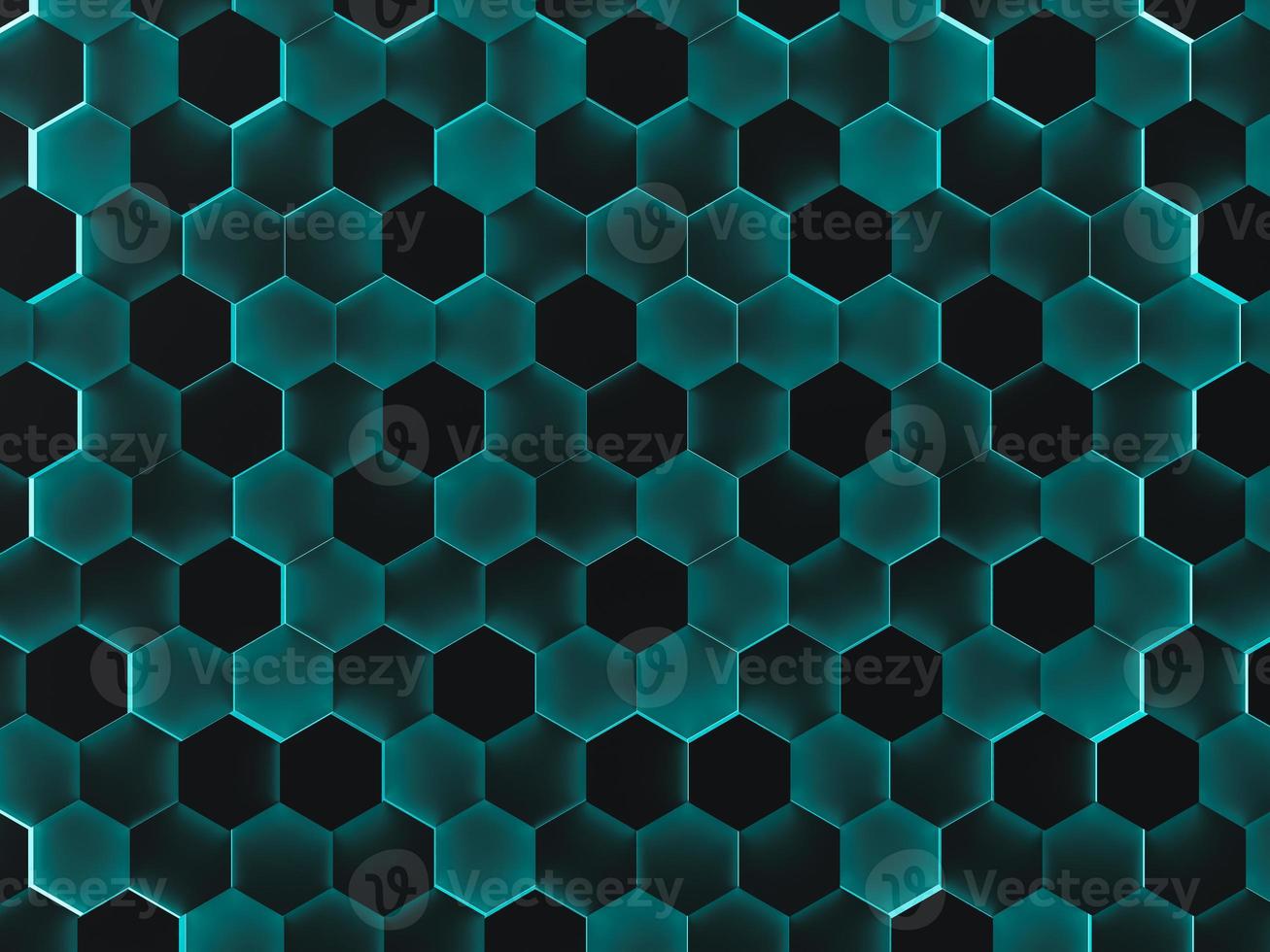 Black abstract background with green backlight, Grunge surface,Modern shape concept, 3d Rendering. photo
