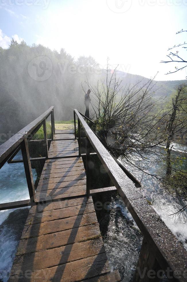 bridge river wild photo
