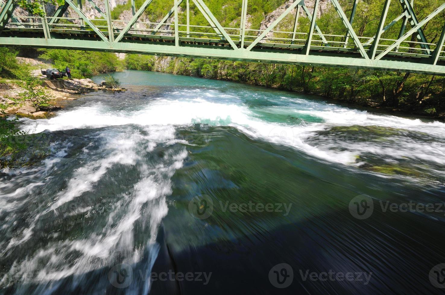 bridge river wild photo