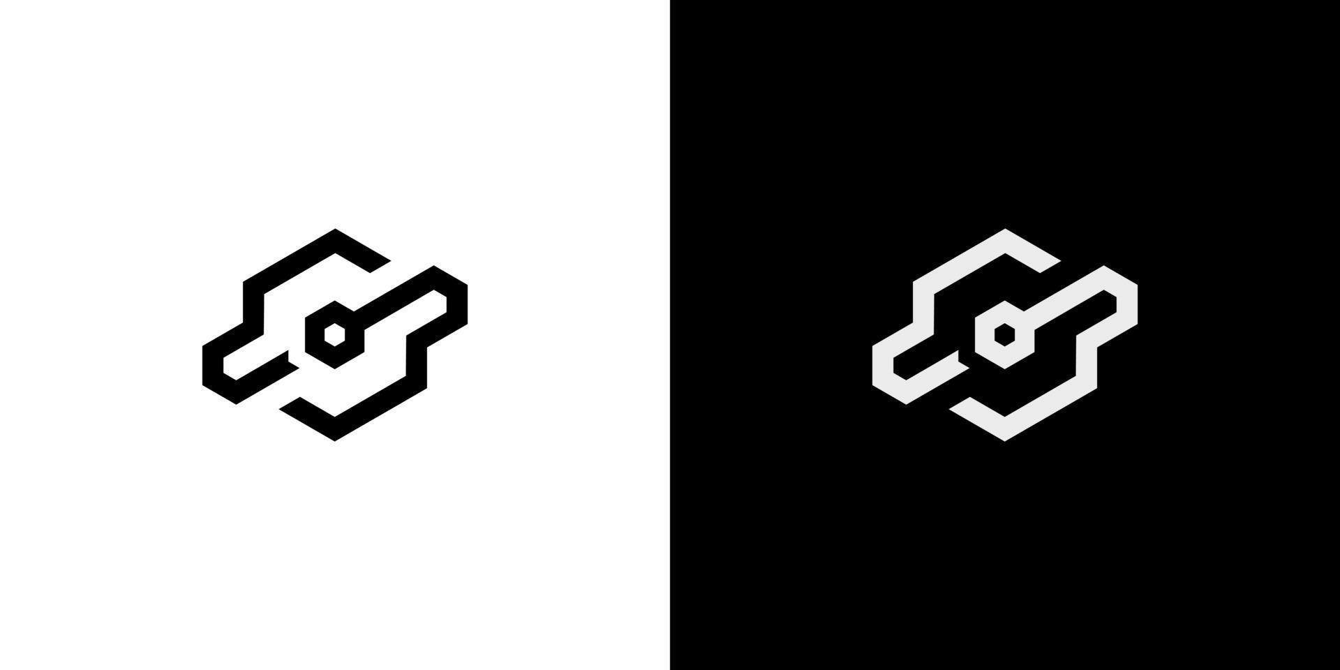 S Letter Logo Design polygon Monogram Icon Vector Template