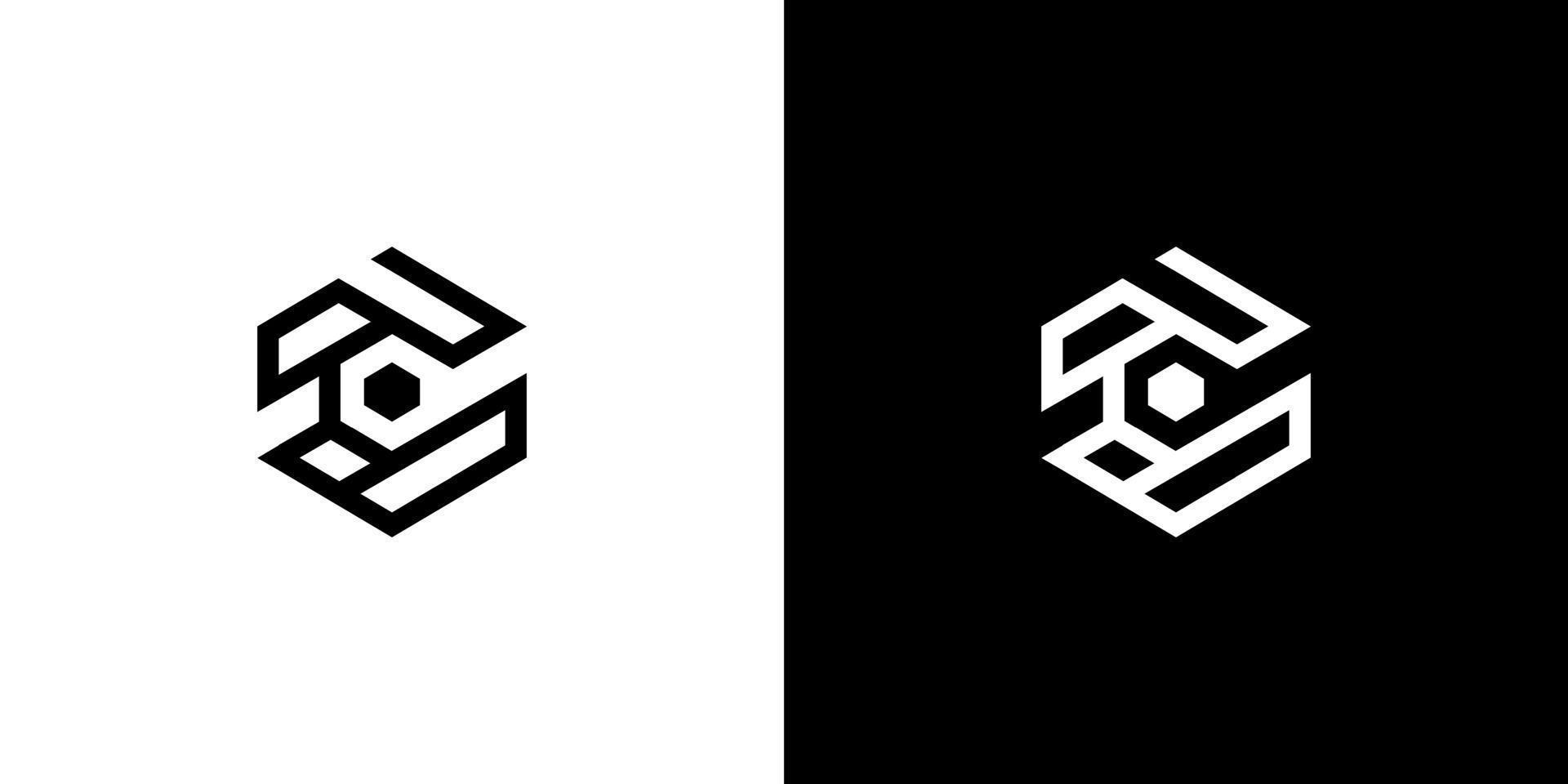 Logo C Design polygon Monogram Icon Vector Template